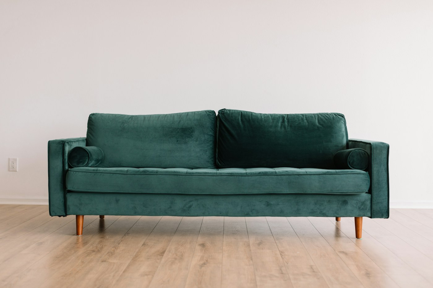 Curated vintage furniture collection in a styled room