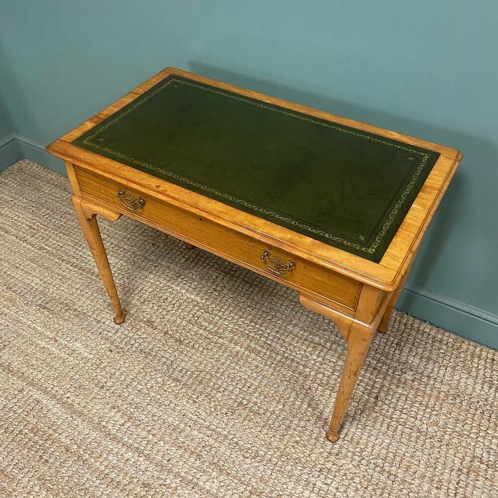 High Quality Antique Satinwood Writing Table By Gillows photo furniture