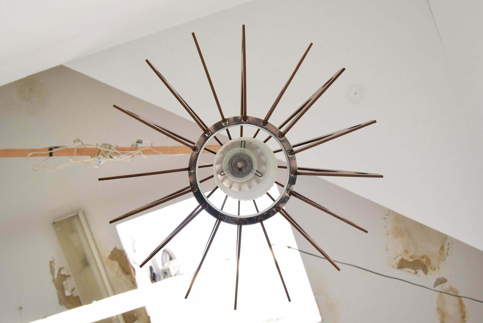 Mid Century Wood Pendant/Drevo Humpolec,Czechoslovakia,1970's. photo buy