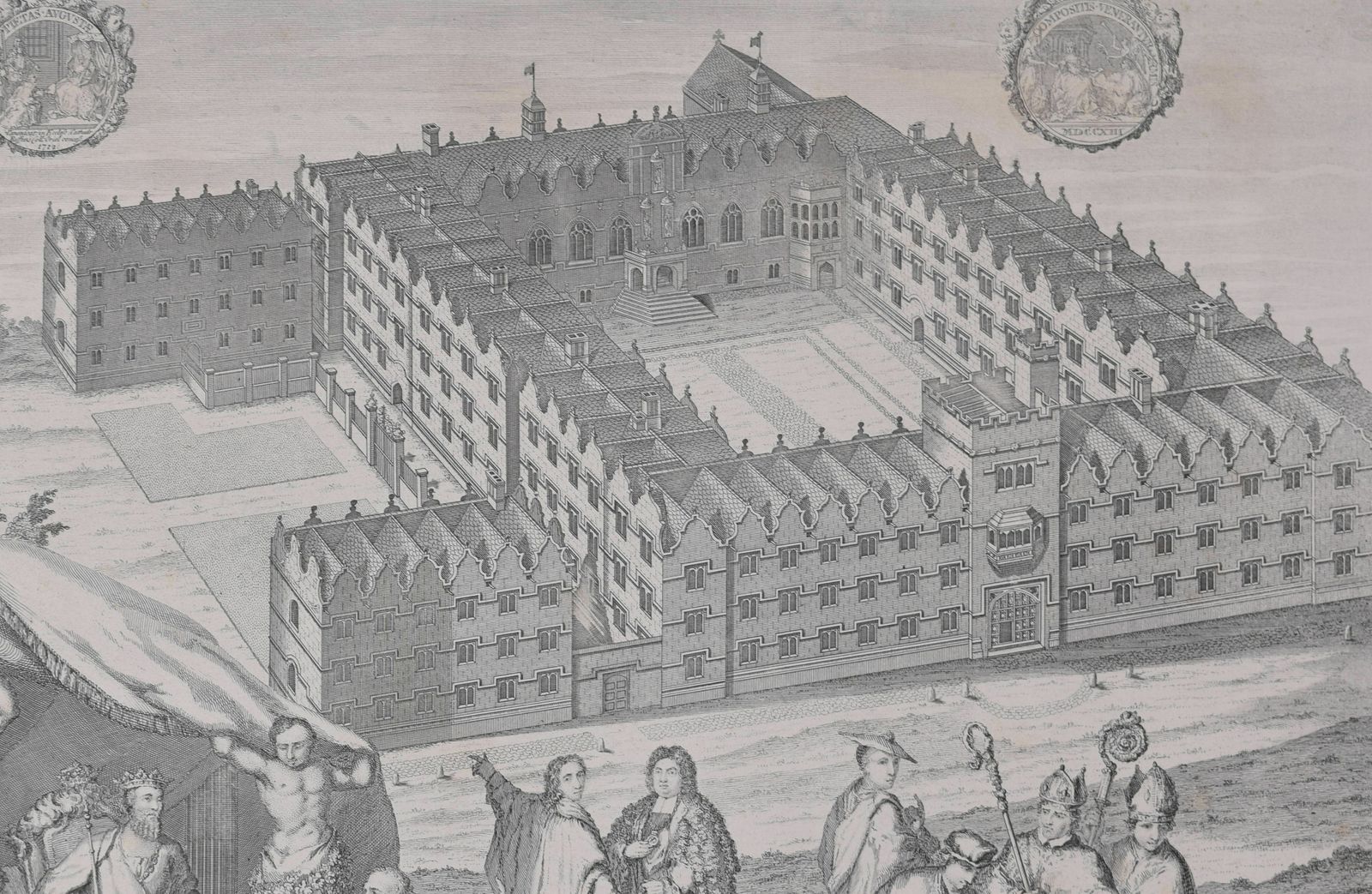 Oriel College, Oxford (1736), 1700s photo furniture