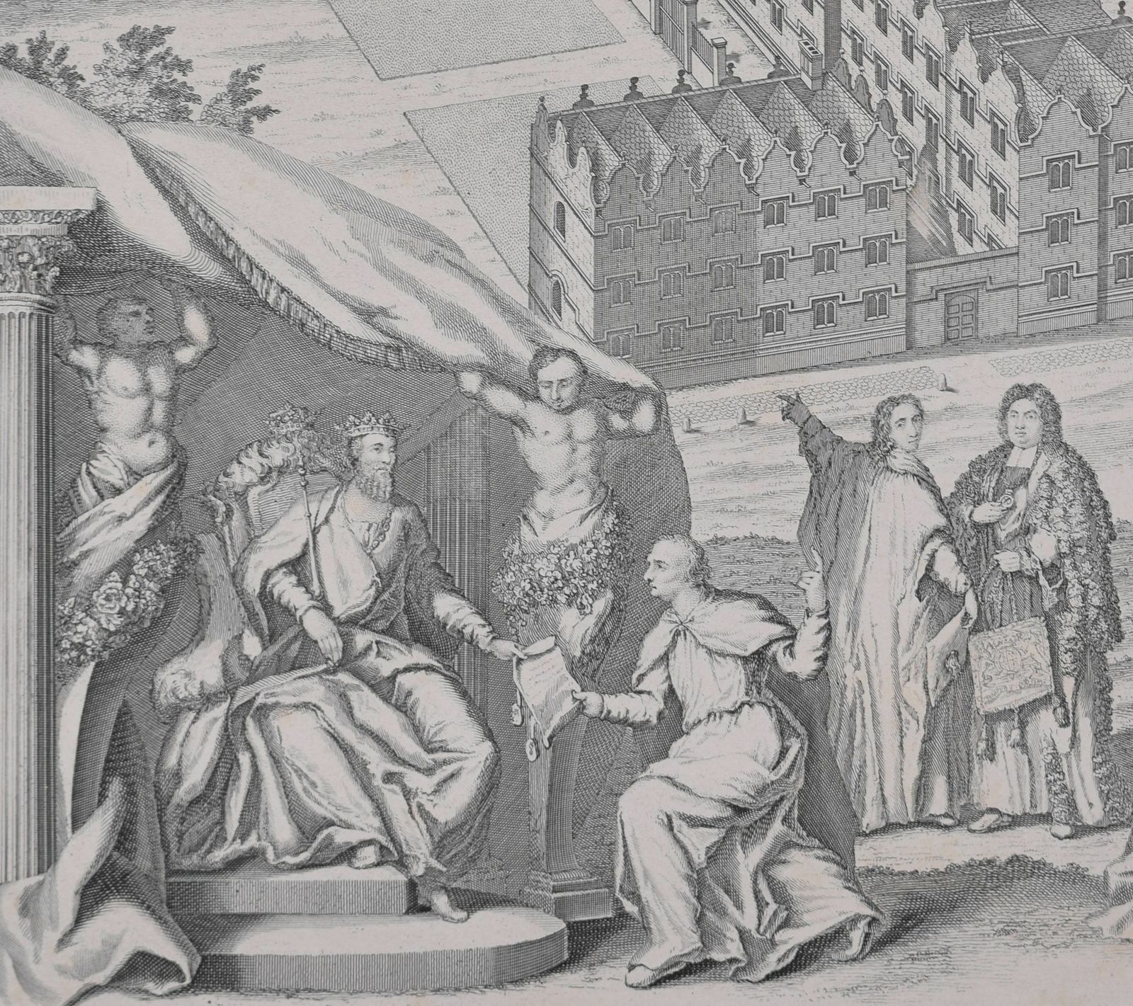 Oriel College, Oxford (1736), 1700s photo for sale