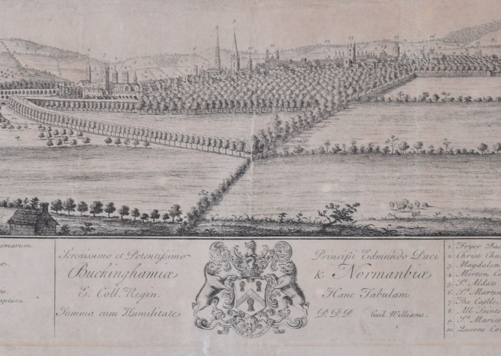 Prospect Of Oxford 18th Century Engraving By William Williams photo Art