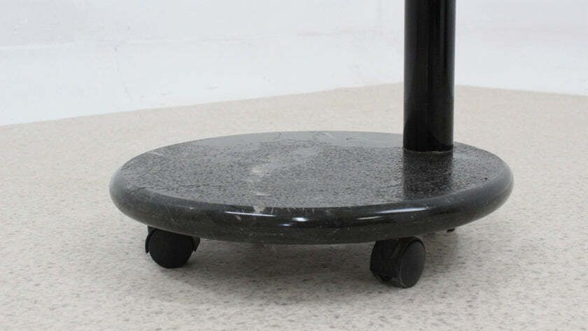 Italian Glass And Marble Swivel Coffee Table 1980s photo buy