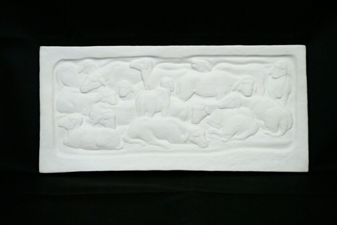 White Bisque Porcelain Wall Sculpture Or Hanging By Goebel Of Germany photo furniture