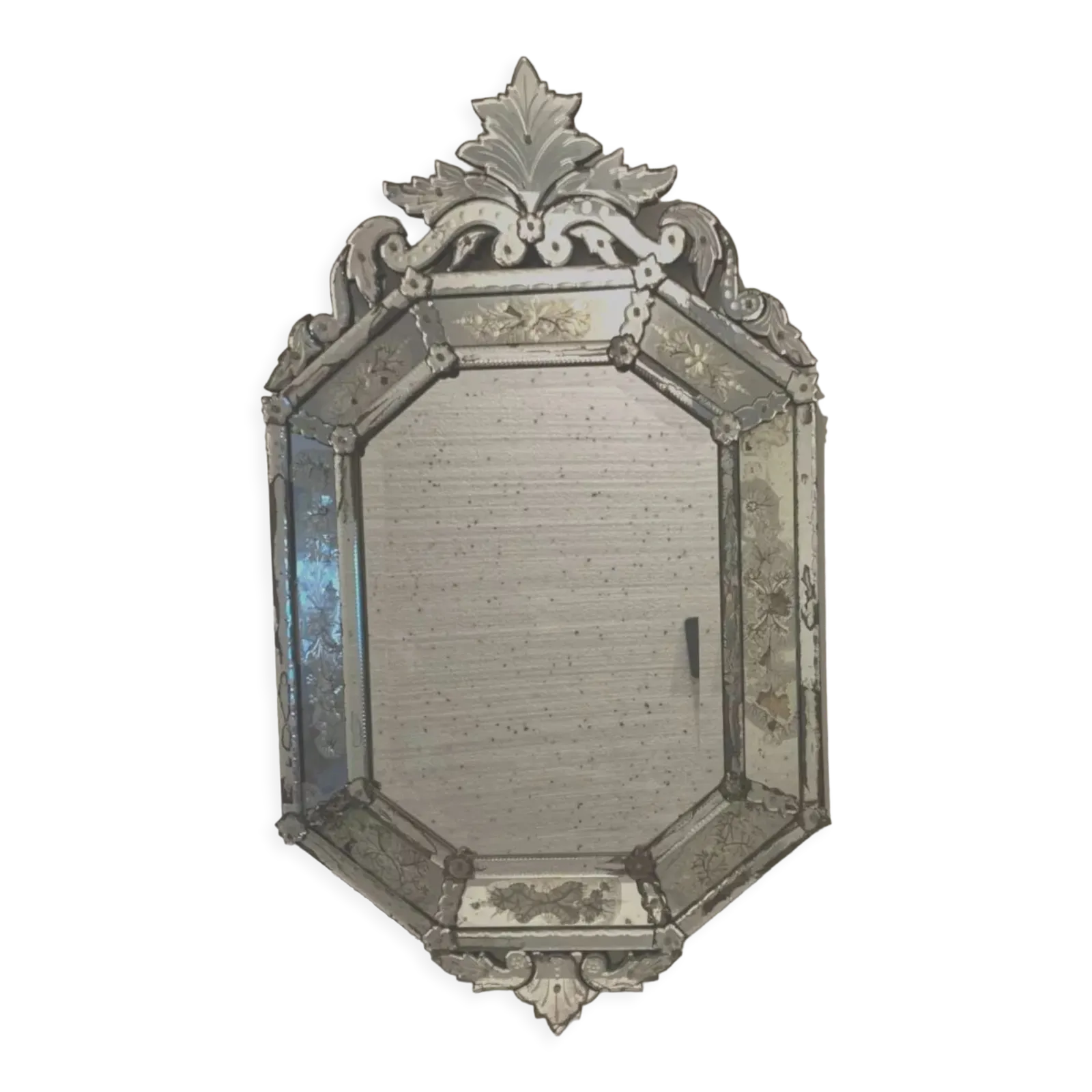Venetian Mirror With Pare Close XX Century