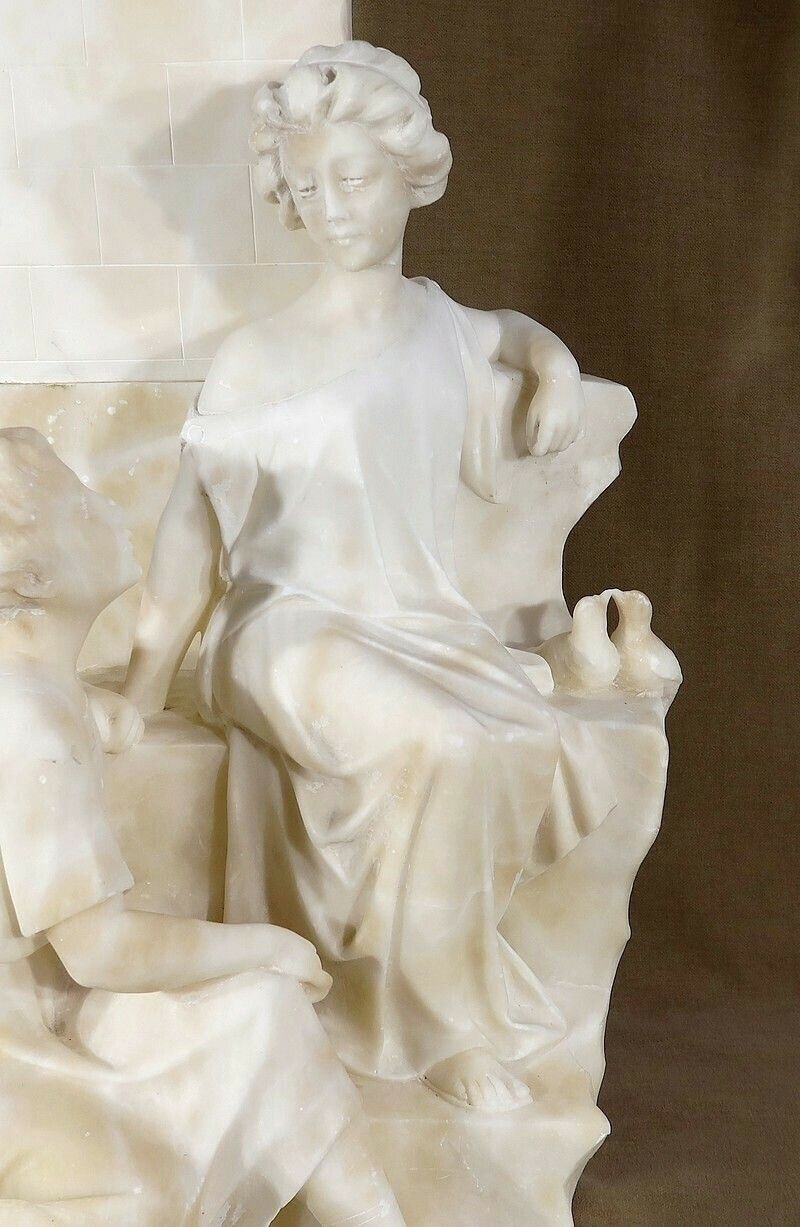Marble Sculpture “Quo Vadis”, From The Novel Of Sienkiewicz – 1900 photo 3738.9