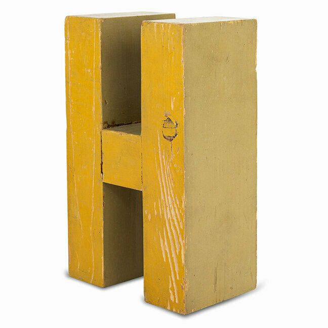Wooden Letter "H", 1990s, Vintage photo for sale