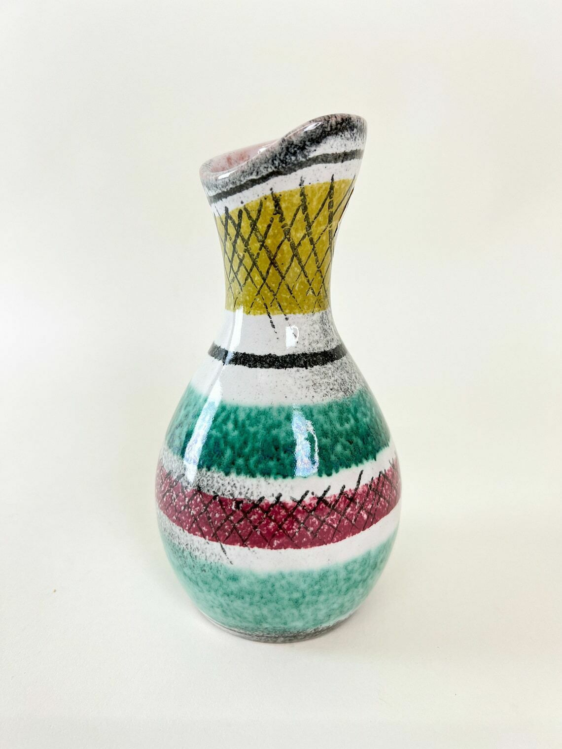 Ziegler Schaffhausen Mid Century Swiss Ceramic Vase photo buy