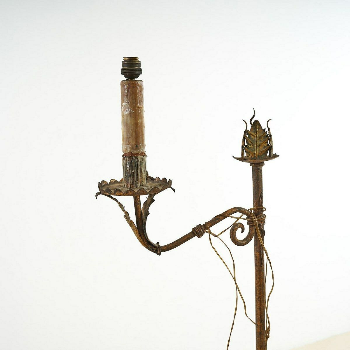 Wrought Iron Candle Holder Floor Lamp photo furniture
