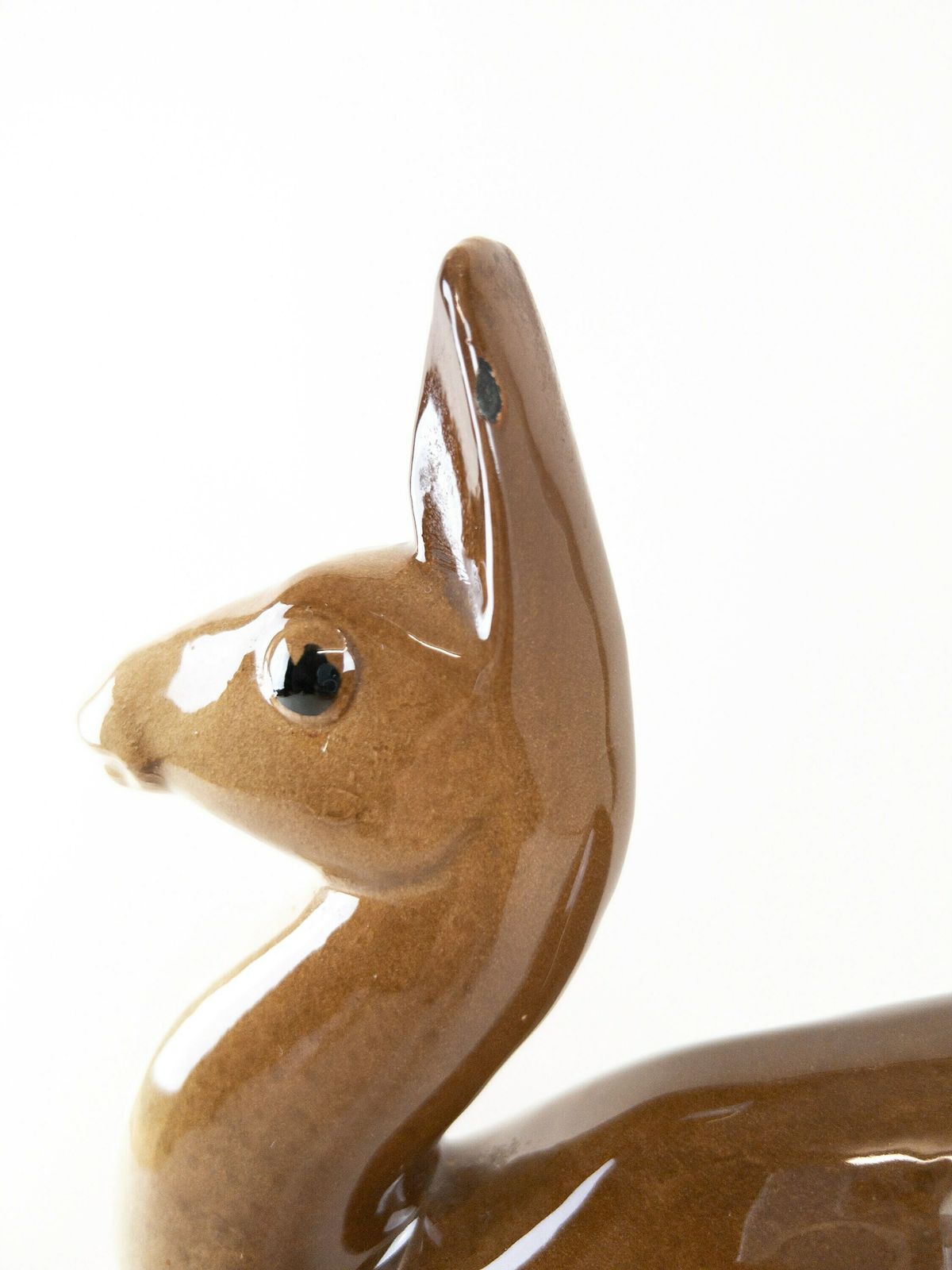 French Gazelle Figurine   Charles Lemanceau Gazelle Sculpture   Saint Clément Ceramics   1930s French Art Deco photo vinterior