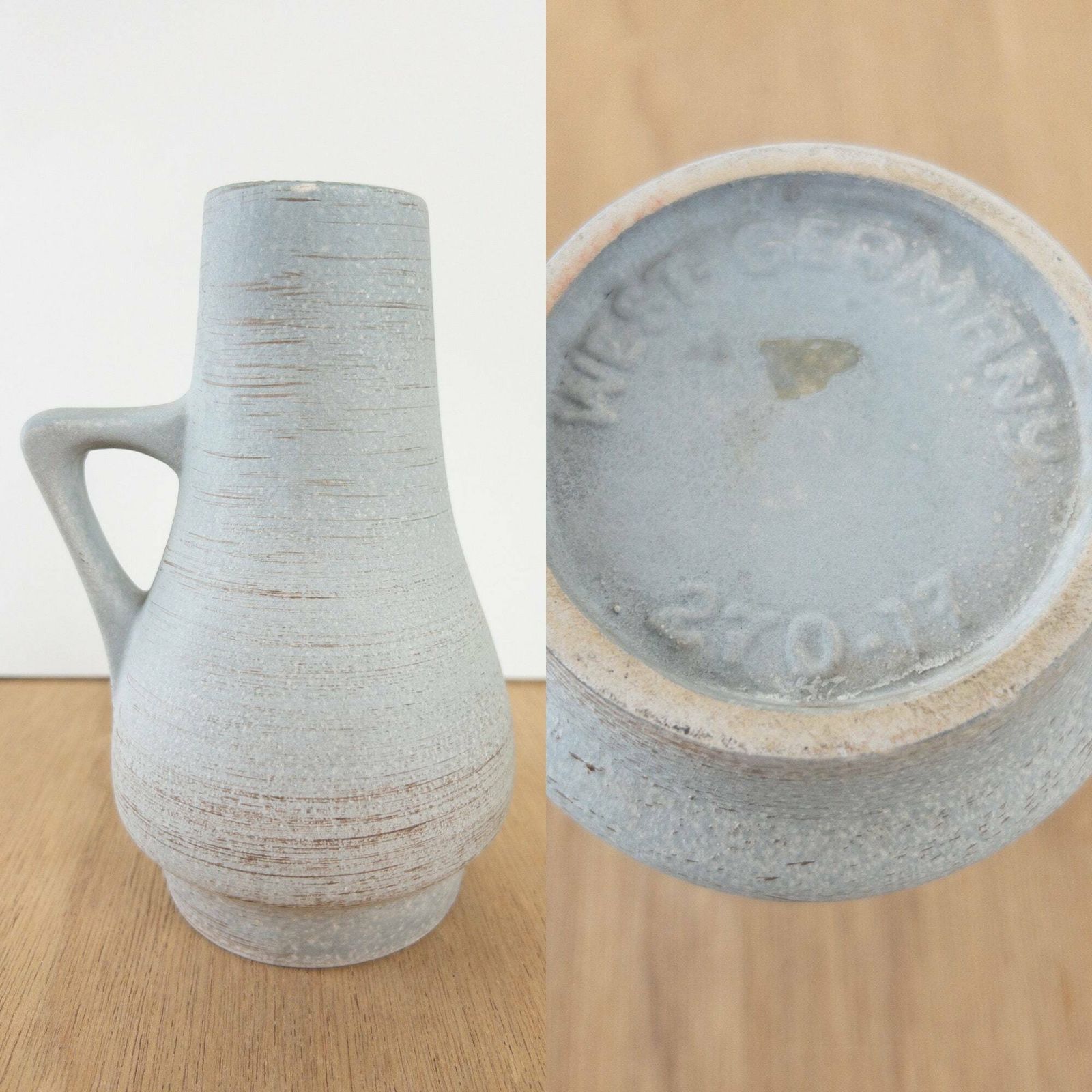 West German Pottery   Bay Keramik   Mid Century Ceramic Set   1960s Mid Century Ceramics Vases And Bowl photo vintage