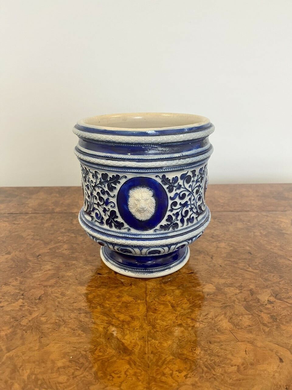 Stunning Quality Victorian Salt Glazed German Jardiniere photo buy