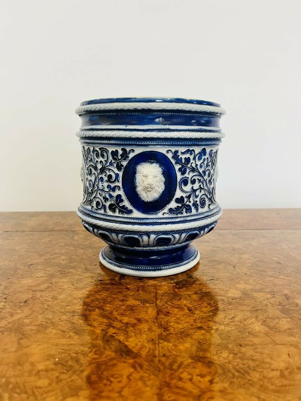 Stunning Quality Victorian Salt Glazed German Jardiniere