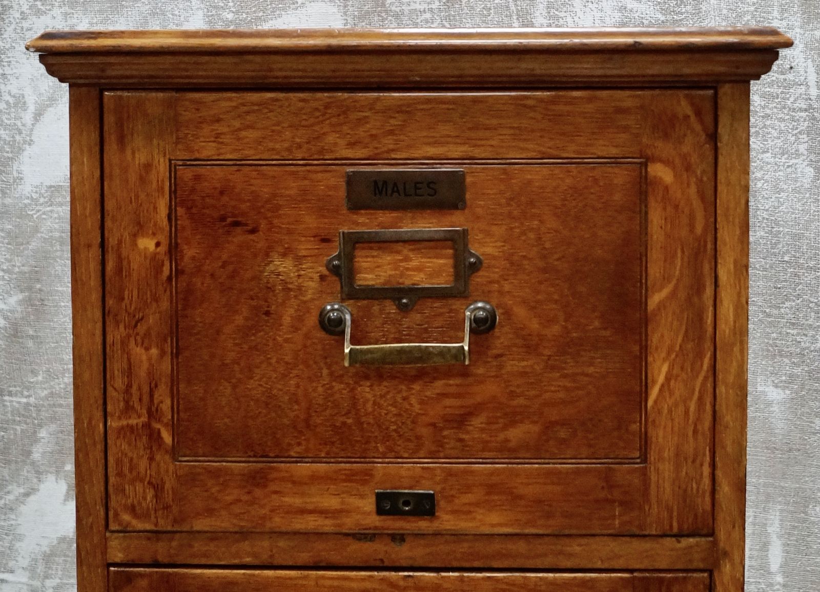 Antique Large Oak Filing Cabinet photo furniture