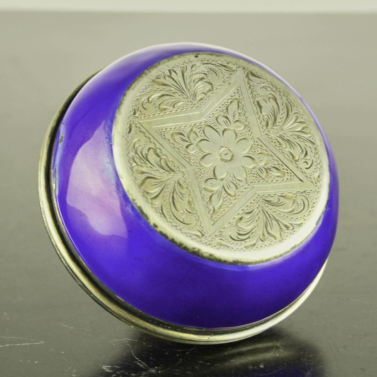 Enamelled Metal Jewelery Box photo for sale