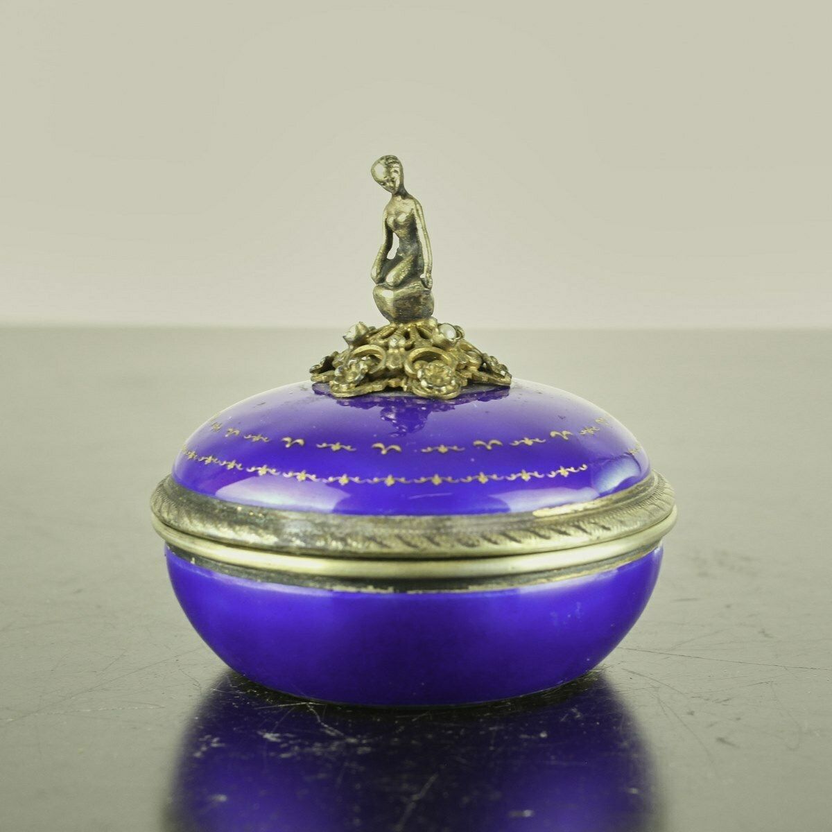 Enamelled Metal Jewelery Box photo buy
