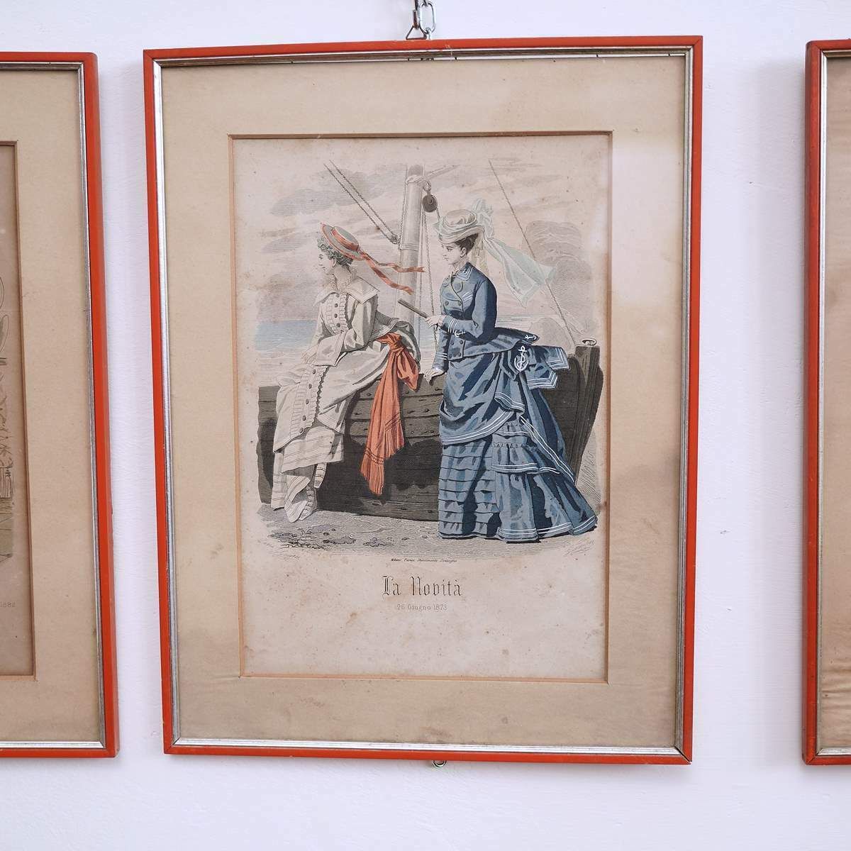 photo for sale Watercolor Xilography Paintings From The 19th Century 12pcs