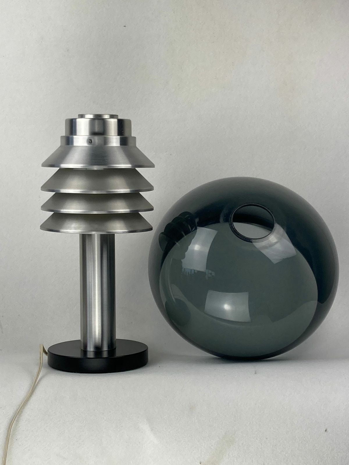 Space Age Aluminum Mushroom Dome Lamp By Hans Agne Jakobsson For Markaryd, Sweden 1960s