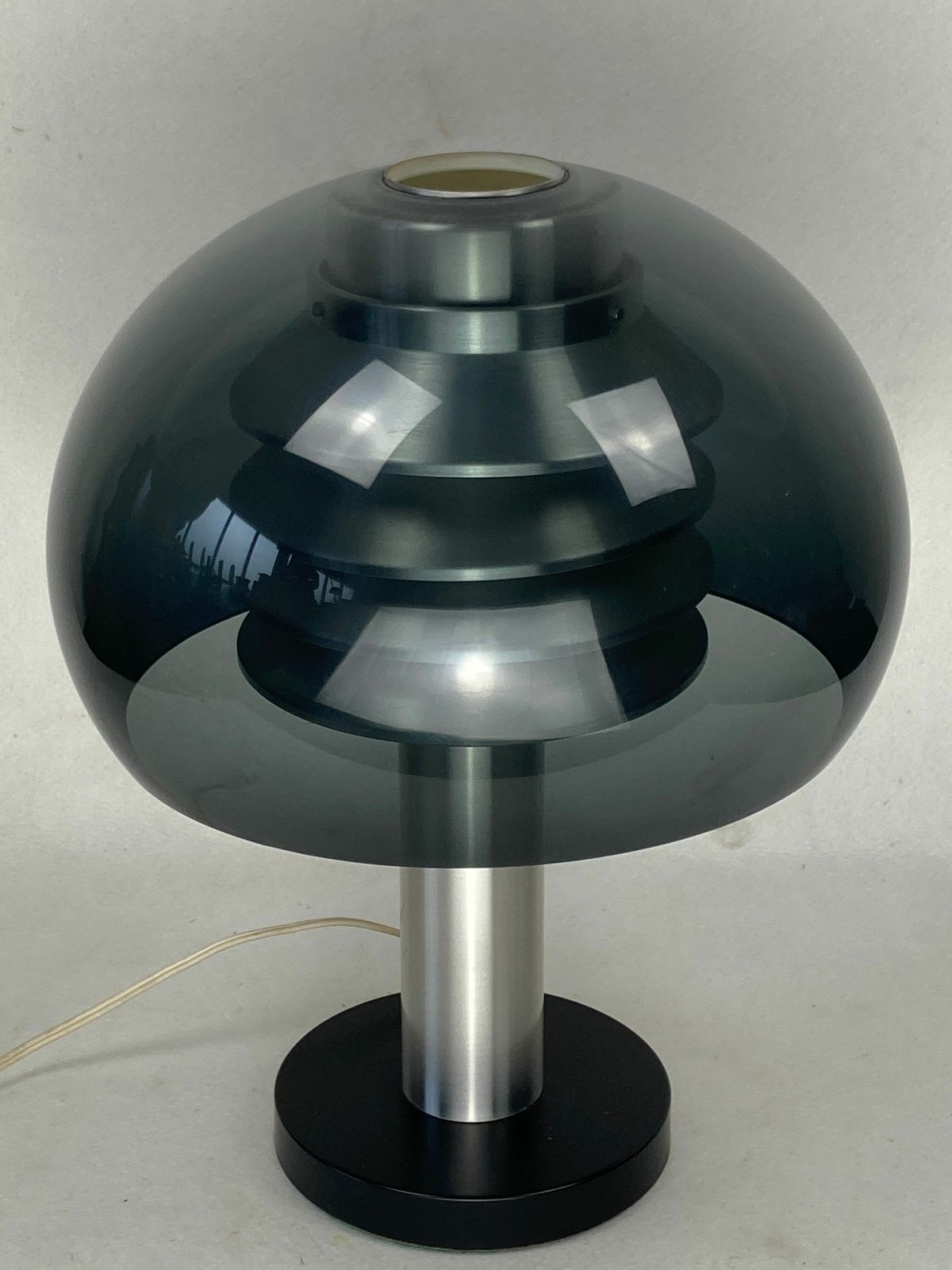 Space Age Aluminum Mushroom Dome Lamp By Hans Agne Jakobsson For Markaryd, Sweden 1960s photo 1094.08