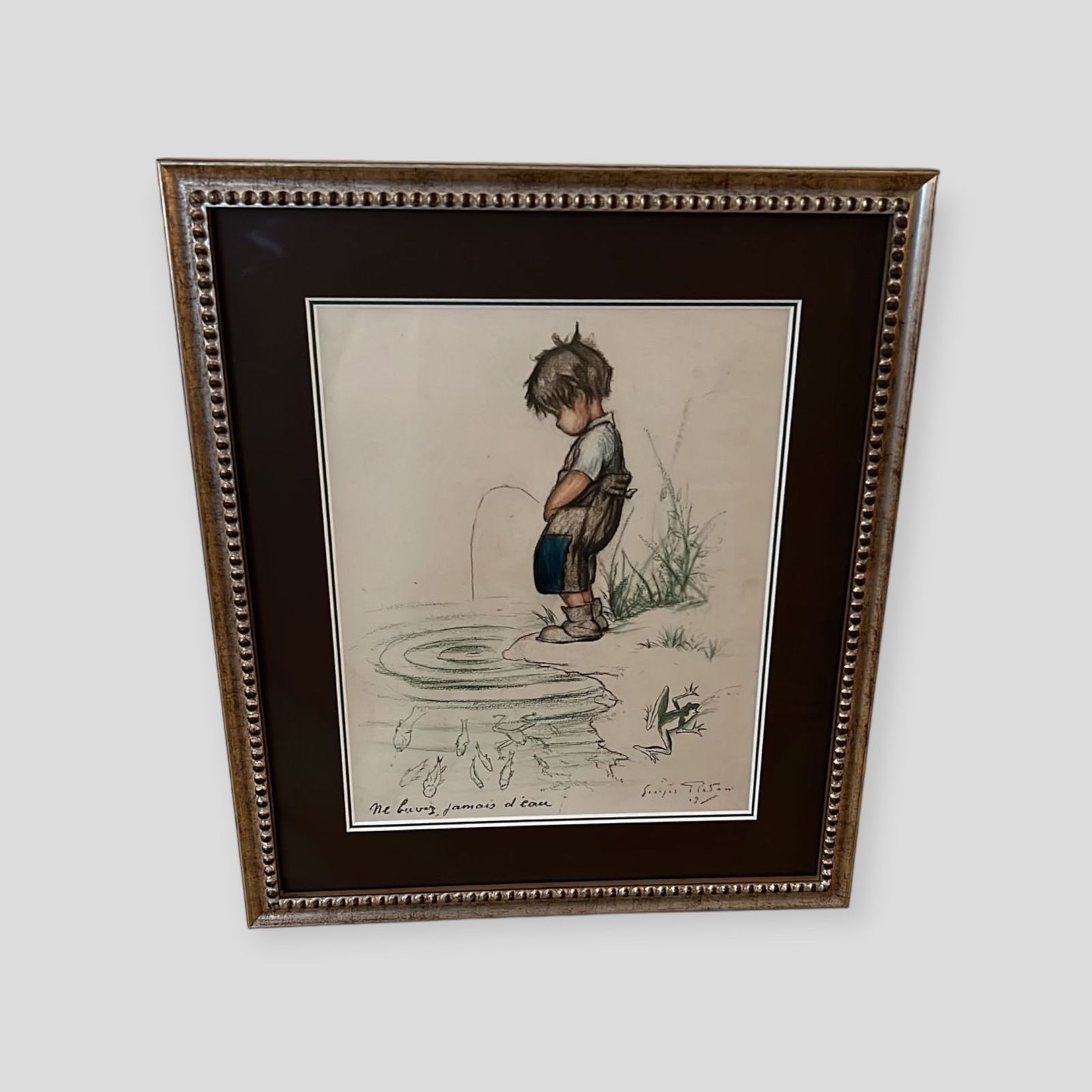 Ne Beuvez, Jamais D'eau', Never Drink Water, George Redon (1869 1943)