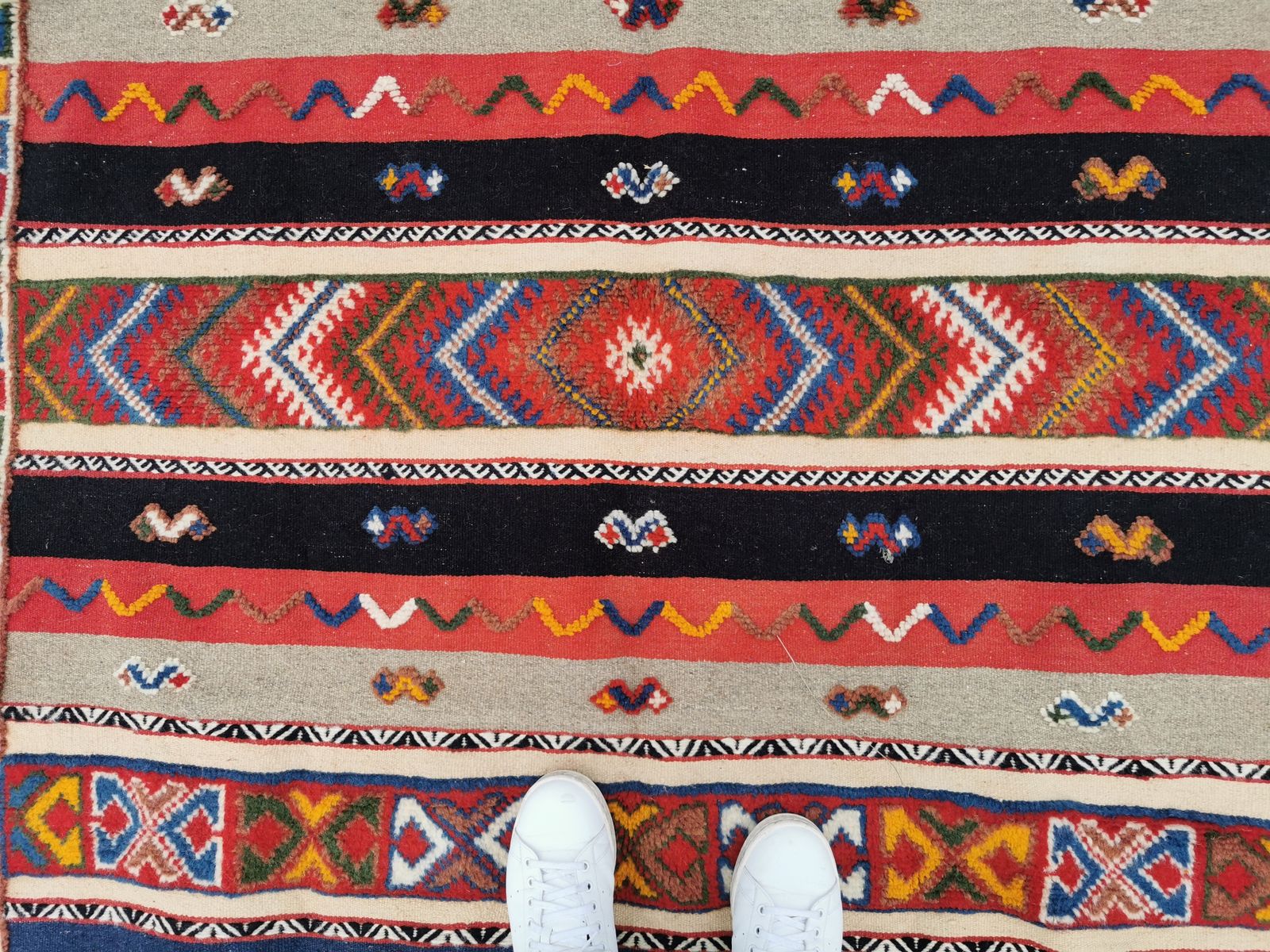 No Custom Fee/  Handmade Large Colourful Moroccan Berber Rug. Camel Wool Carpet photo 790.0