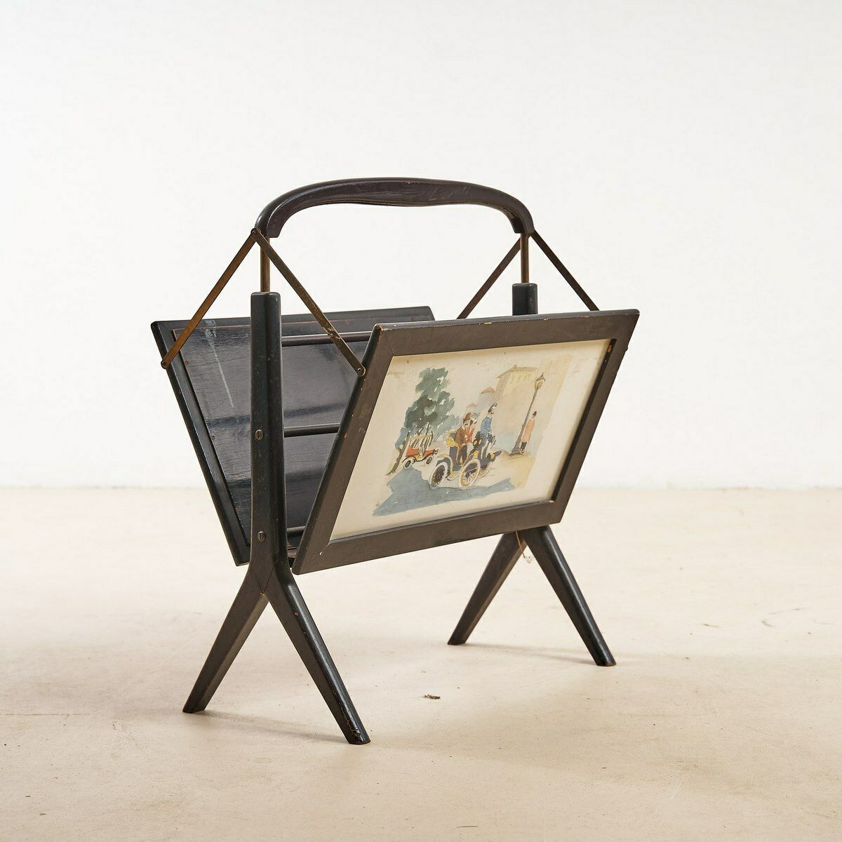 50's Magazine Holder, 1950s, Vintage