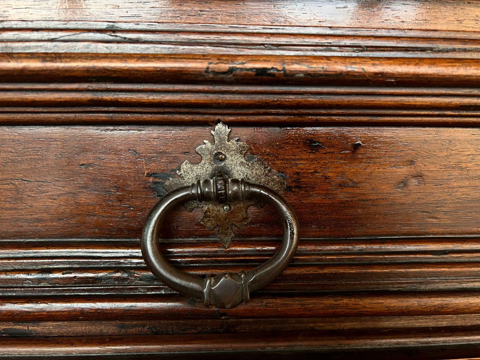 Mobilier Cabinet à coussin baroque hollandais en chêne, d'époque XVIIIe siècle photo