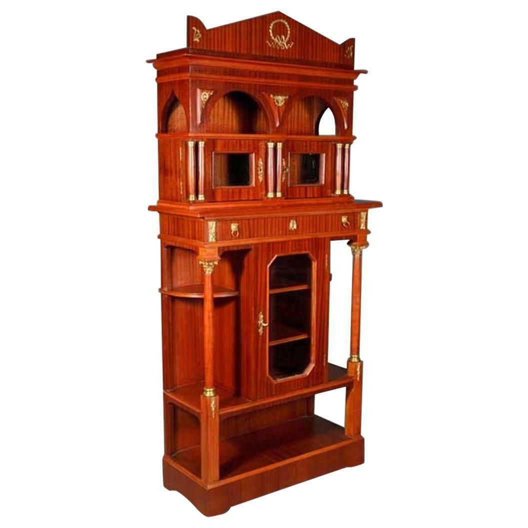 20th Century Decorative Cabinet In Empire Style Mahogany