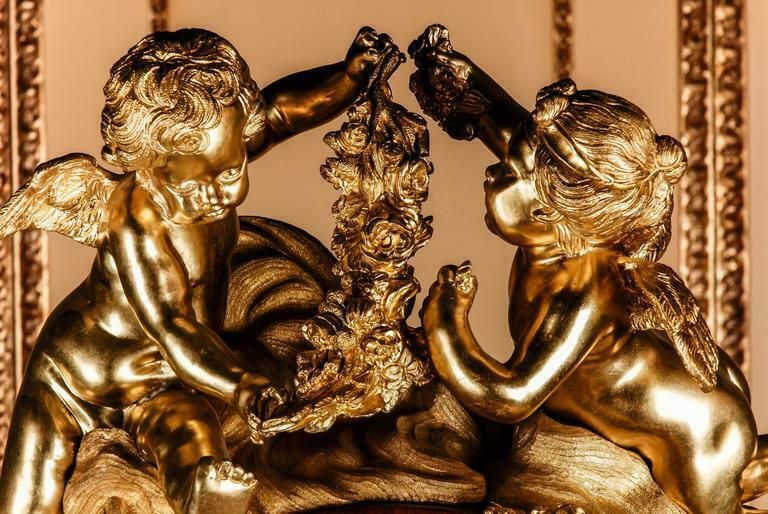 20th Century Louis XVI Style Museum Pedestal Clock After Jean Henri Riesener photo Home Decor