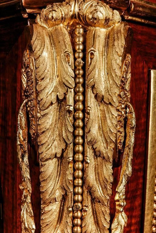 20th Century Louis XVI Style Museum Pedestal Clock After Jean Henri Riesener photo vinterior