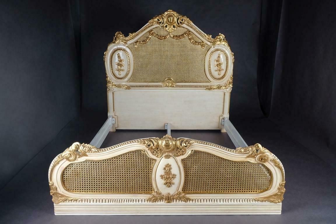 Majestic Baroque Bed In The Style Of Louis XVI photo for sale