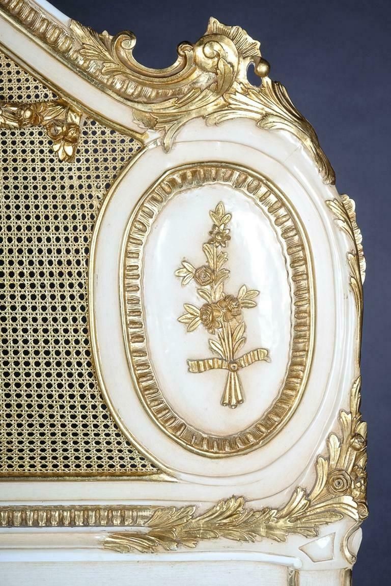 Majestic Baroque Bed In The Style Of Louis XVI photo vintage