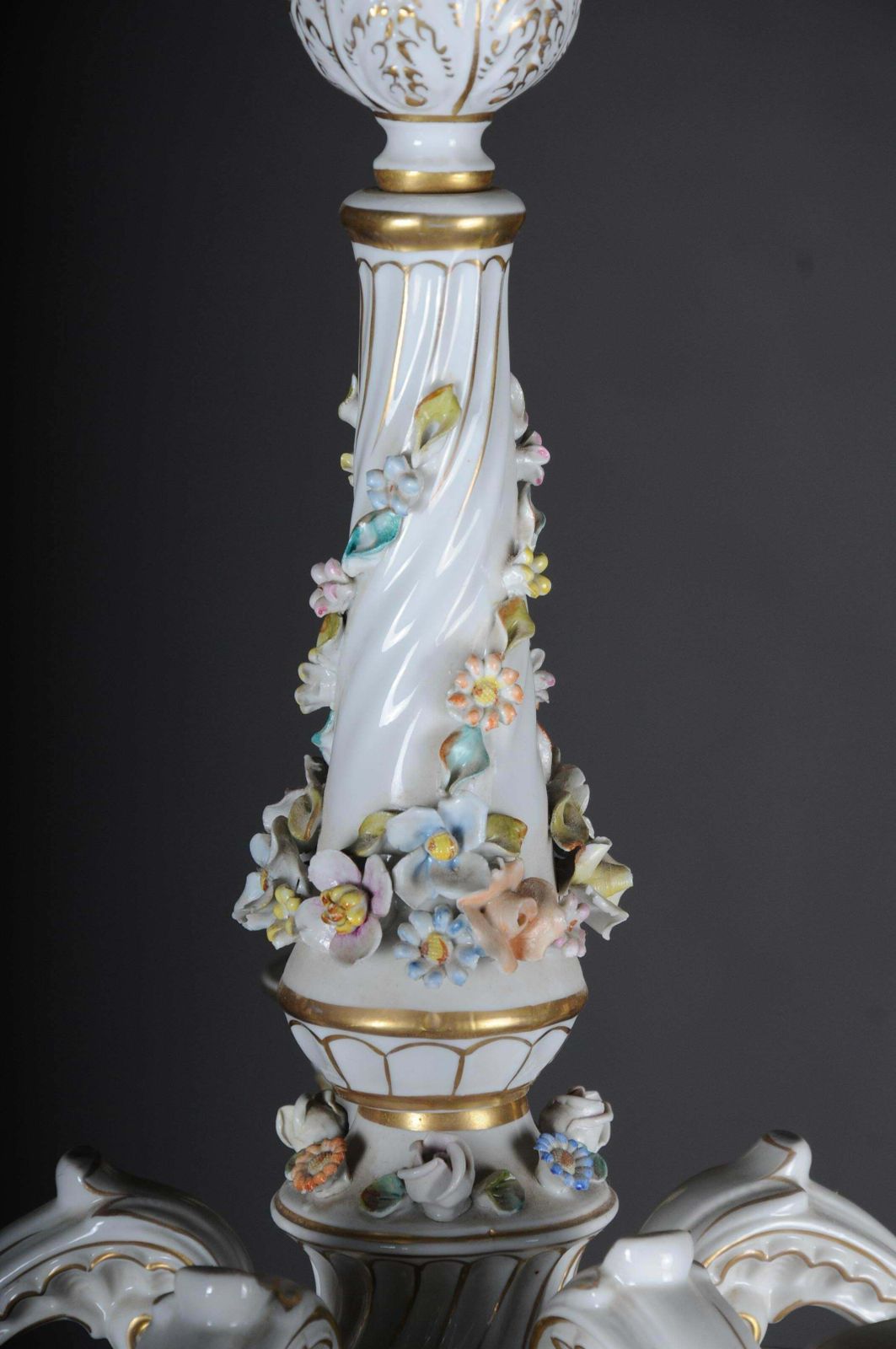 Baroque Porcelain Chandelier/Candelabra, Germany photo Home Decor