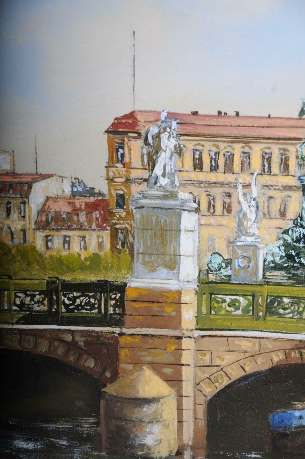 Art 20th Century Oil Painting By Hermann Muth, Berlin City Palace photo
