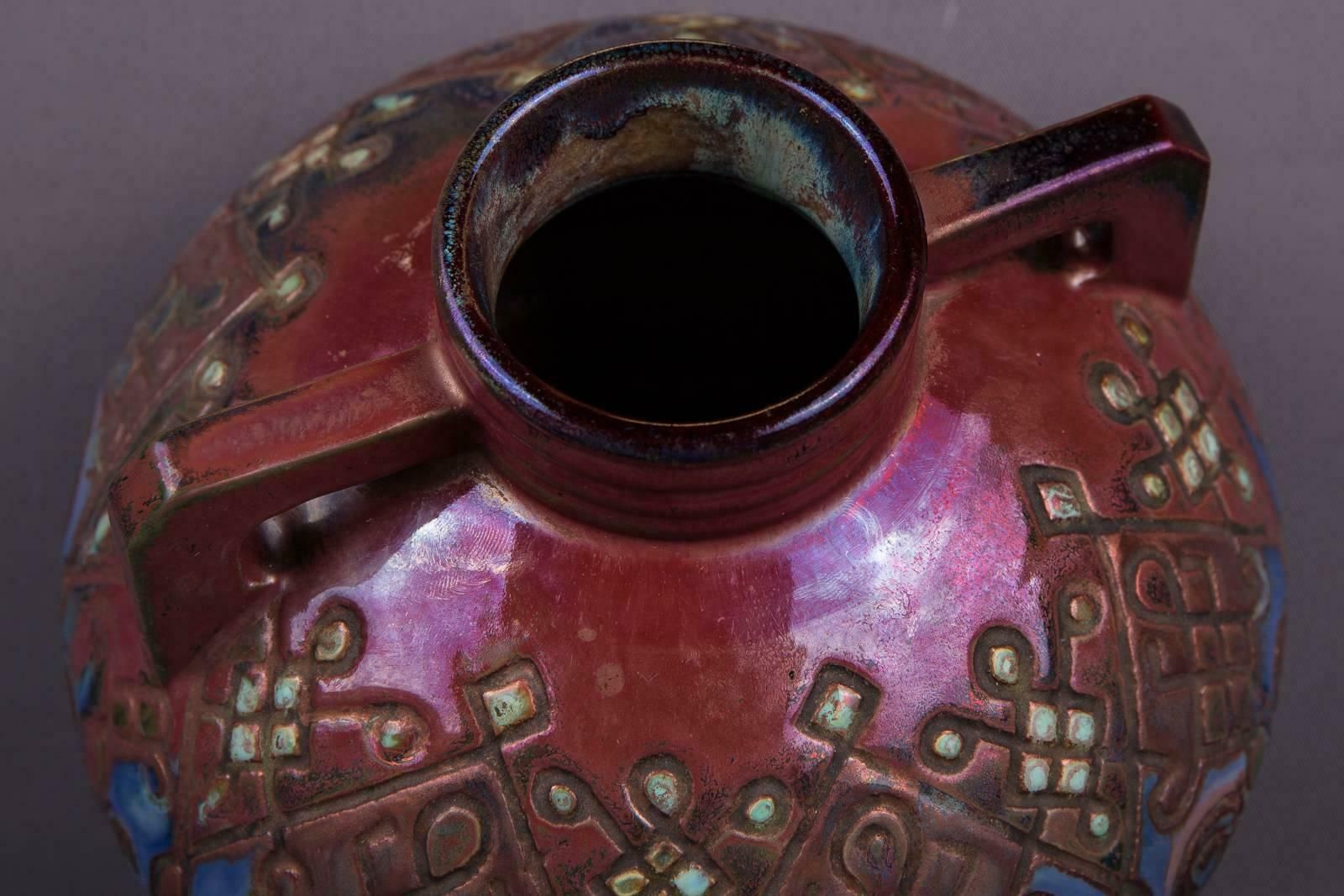 19th Century Art Nouveau Ceramic Vase photo vinterior