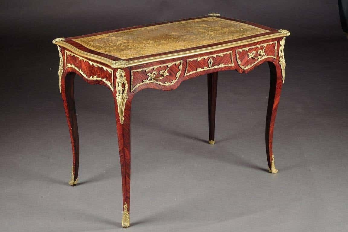 19th Century Napoleon III Ladies Bureau Plat Desk photo for sale