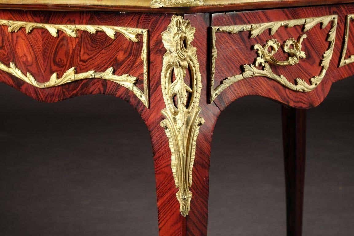 19th Century Napoleon III Ladies Bureau Plat Desk photo Furniture