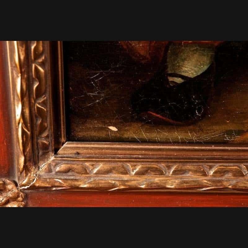 19th Century Baroque Oil On Canvas The King And The Musical Page By A. Sturm photo buy