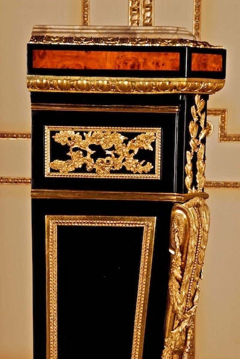 photo furniture 20th Century Louis XVI Style Pedestal After Jean Henri Riesener