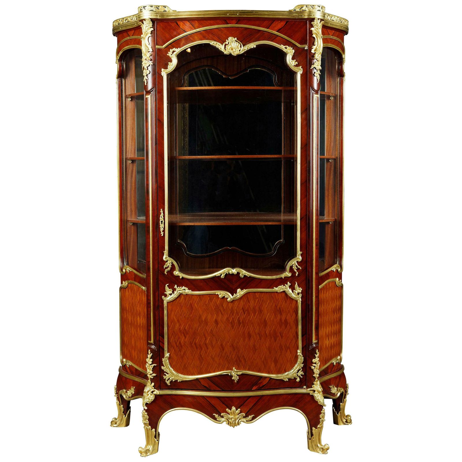 20th Century Transition Style French Vitrine After Paul Sormani