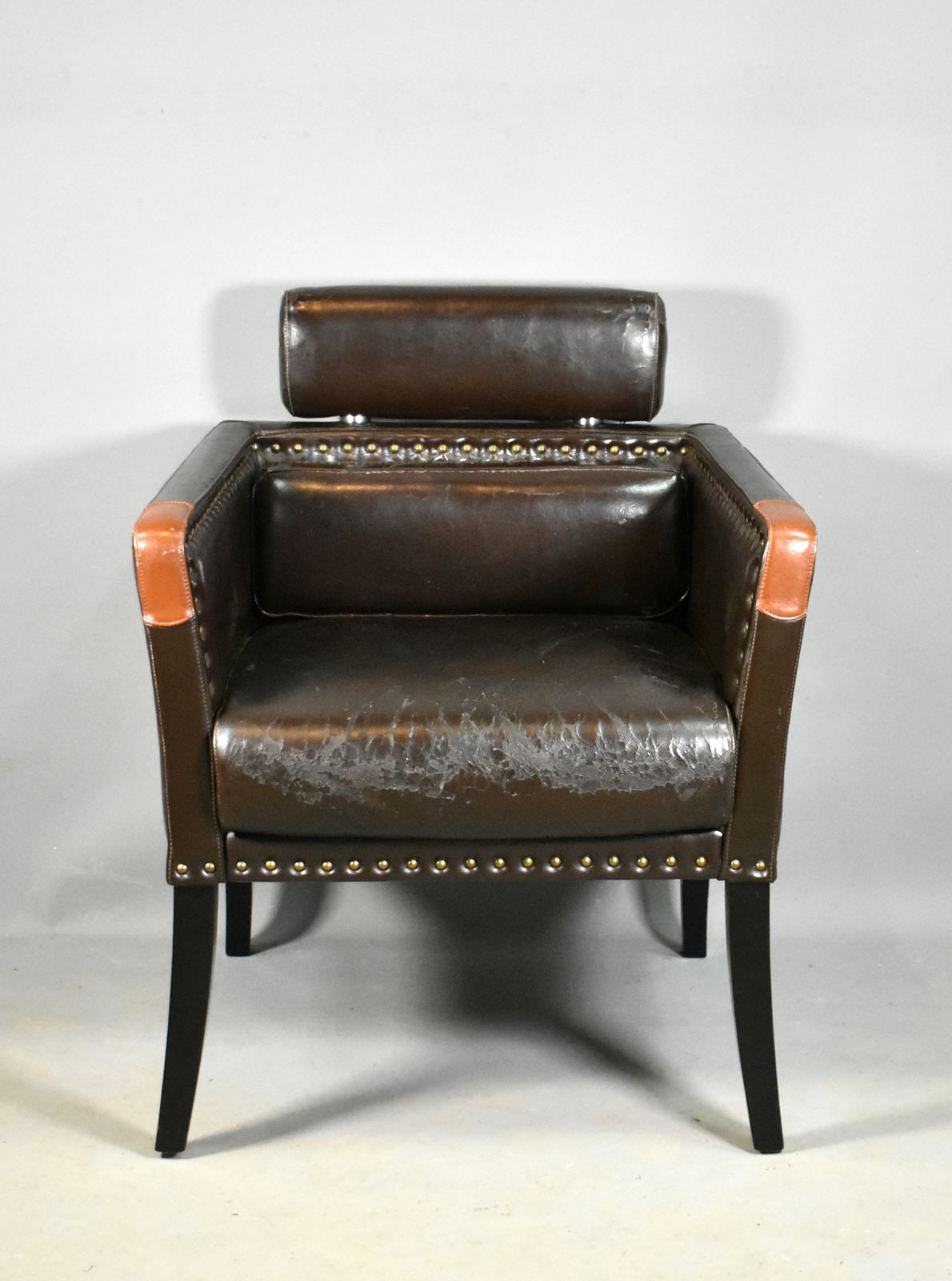 French Mid Century Lounge Chair In Leatherette photo furniture