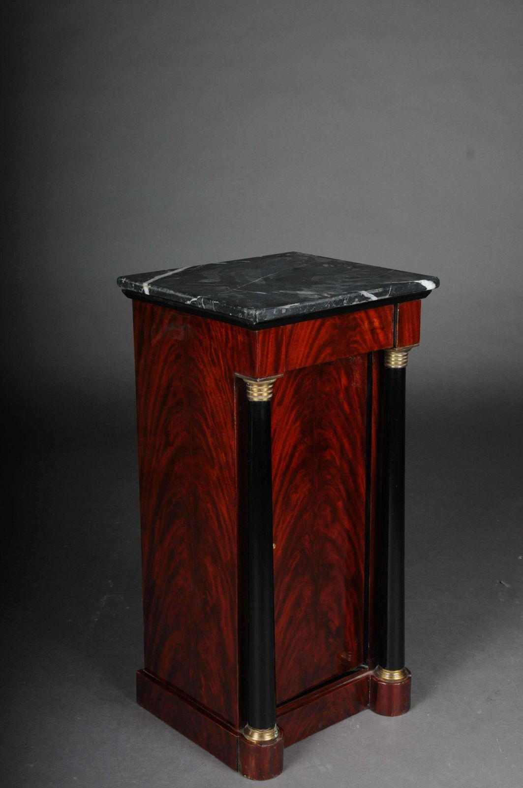 Classic Bedside Table, Side Table In Biedermeier, Mahogany, Right photo for sale