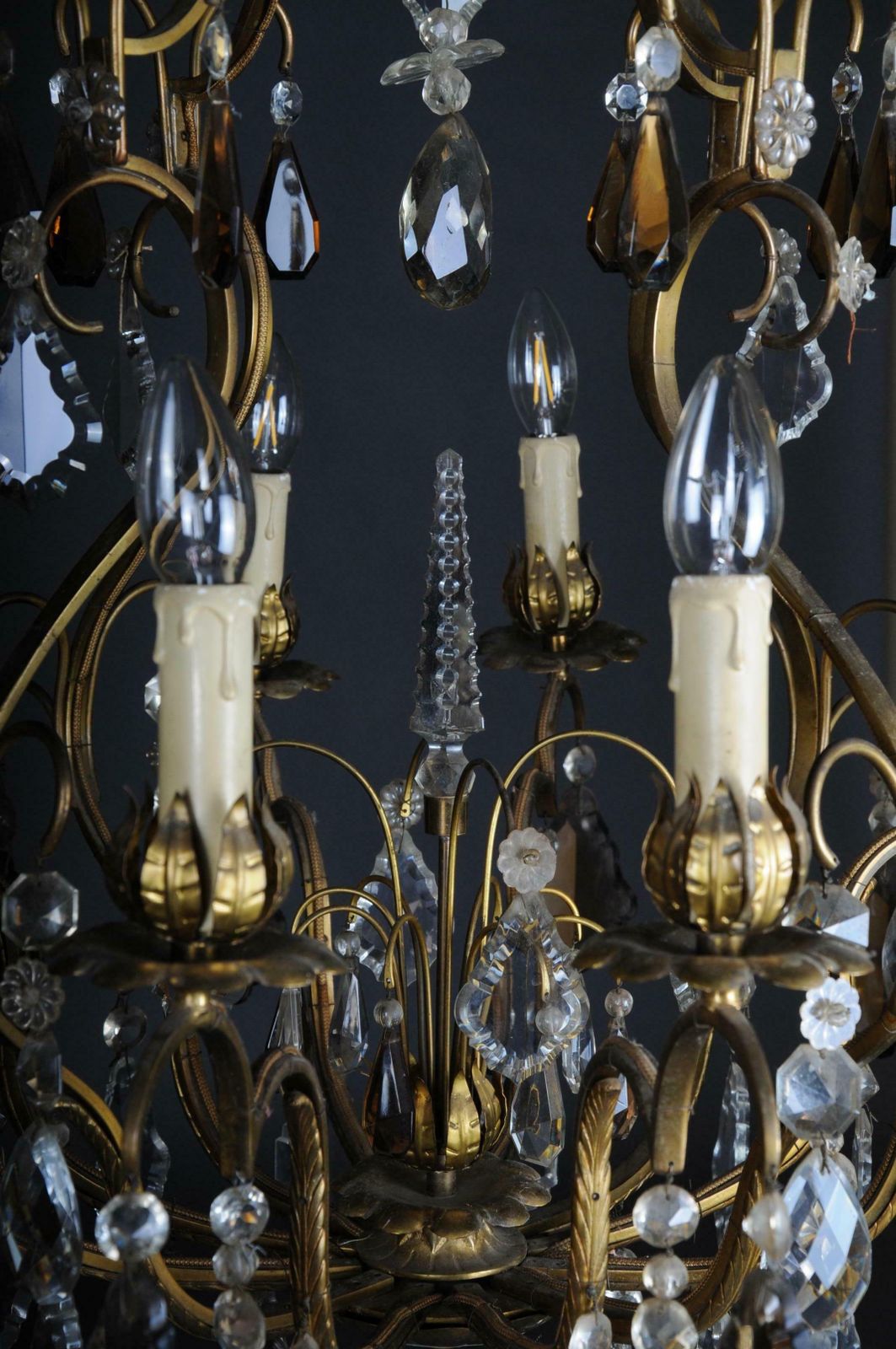 2586.0 Antique French Baroque Chandelier, Circa 1930 photo