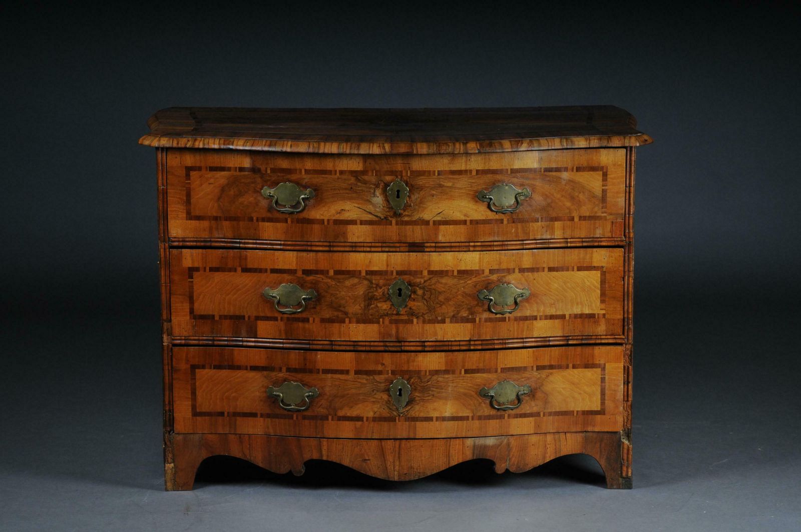 Baroque Chest Of Drawers In Walnut, German, Circa 1740 photo Furniture