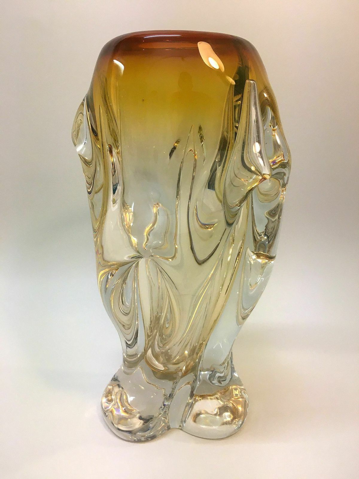 Beautiful Vase/ Free Hand Blown/ Bohuslav Beránek photo for sale