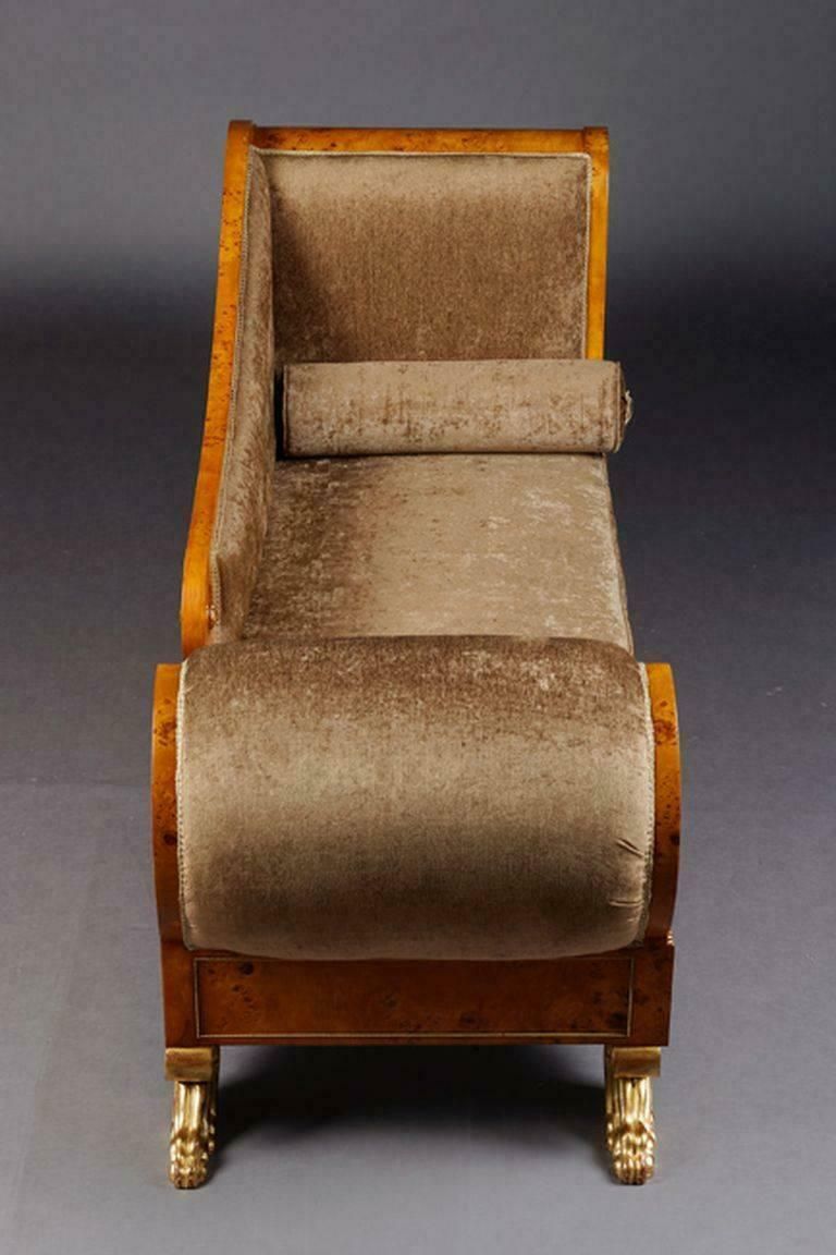 20th Century Classizim Style Empire Swan Chaise Longue photo 6346.0
