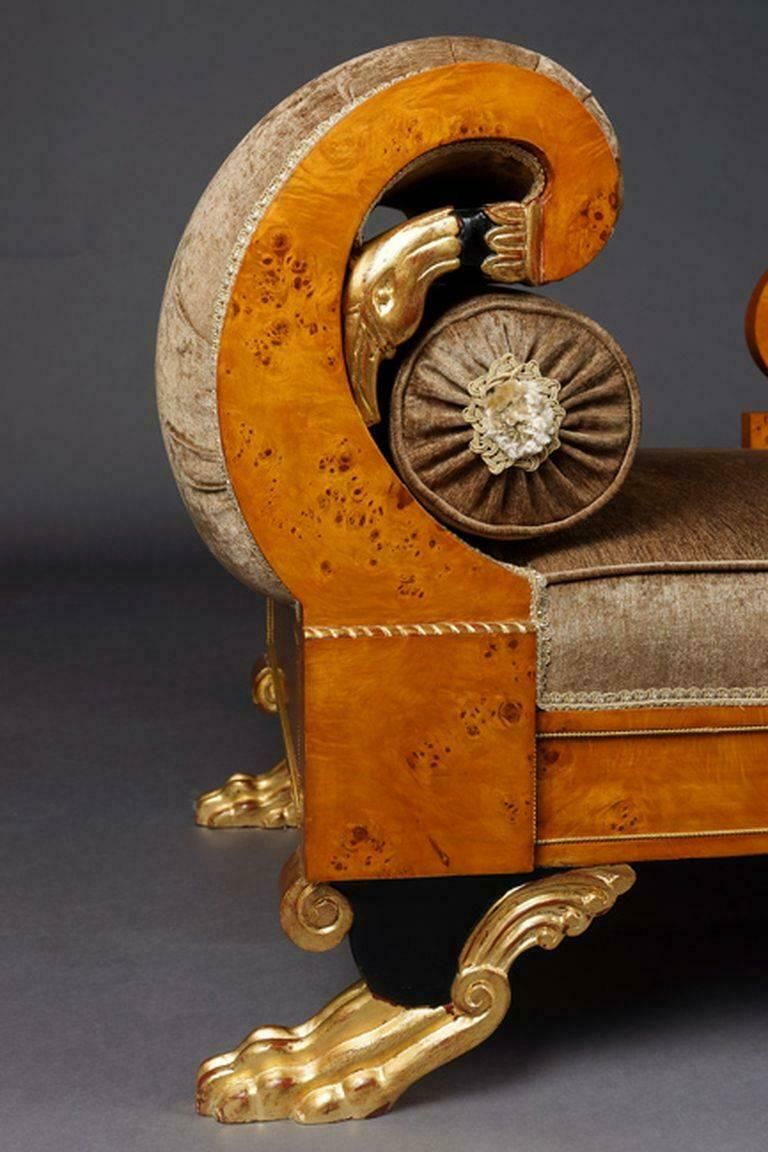 20th Century Classizim Style Empire Swan Chaise Longue photo buy