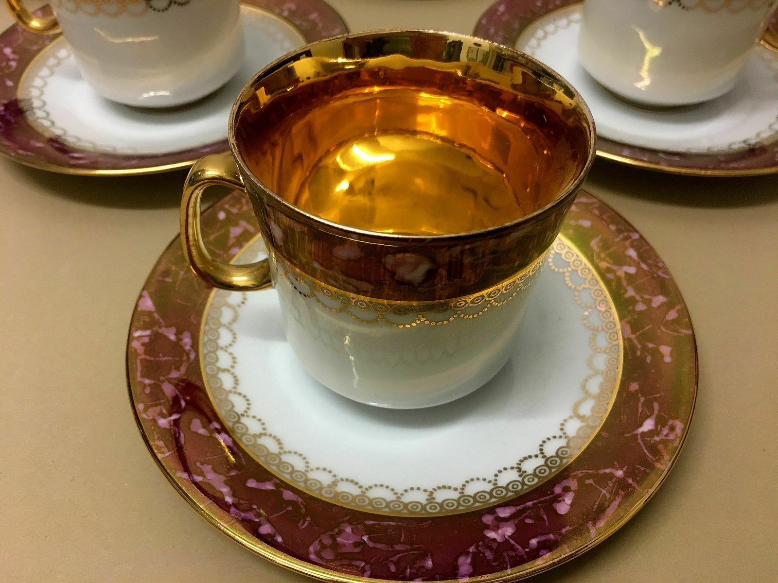 Gold Plated Coffee Set / Jsk, 1990s photo Home Decor
