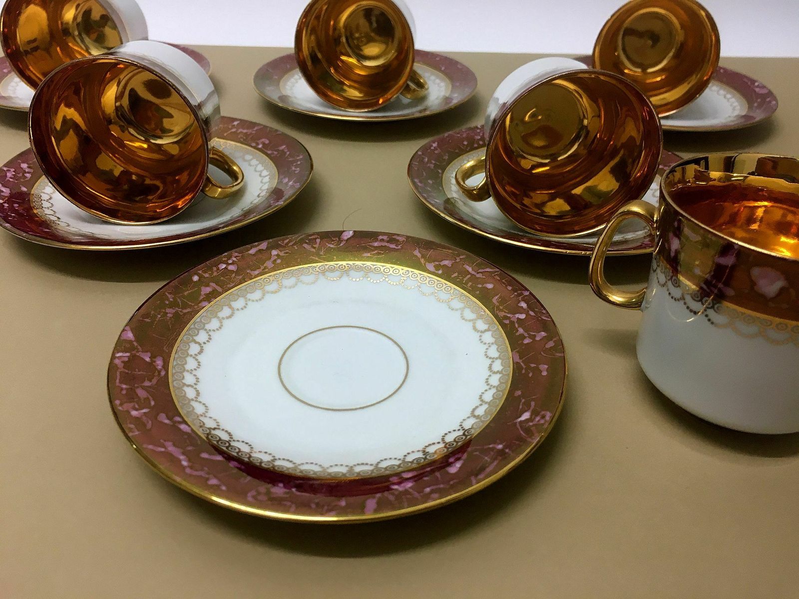 photo furniture Gold Plated Coffee Set / Jsk, 1990s