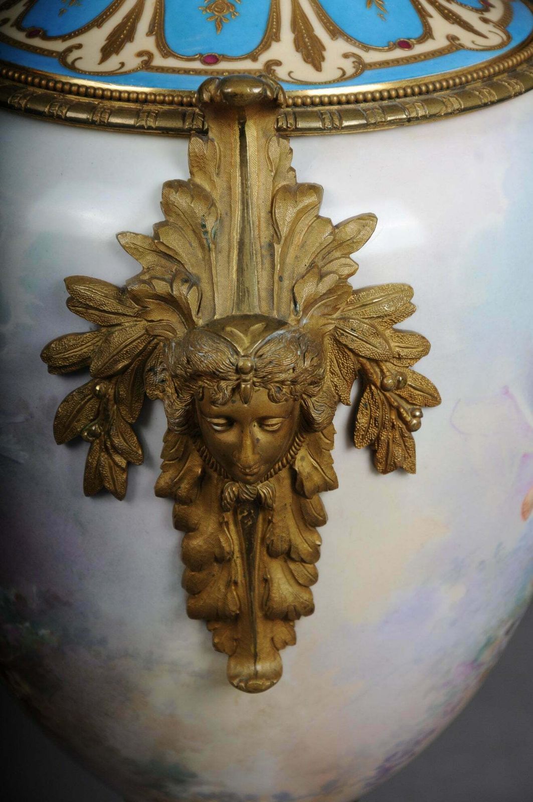 19th Century Monumental Sèvres Vase With Bronze Mounting photo buy